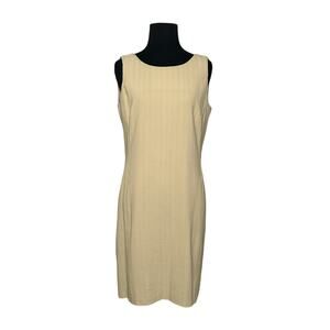 Bagutta beige sleeveless sheath dress size 8